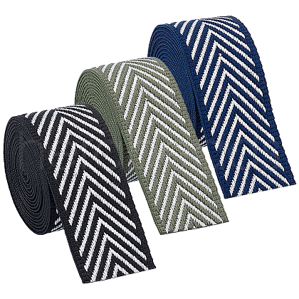 BENECREAT 3Pcs 3 Colors Polyester Arrow Ribbon OCOR-BC0006-71-1