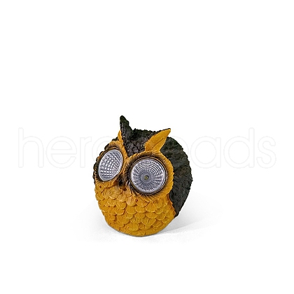 Creative Owl Resin Display Decorations DJEW-PW0012-053C-1