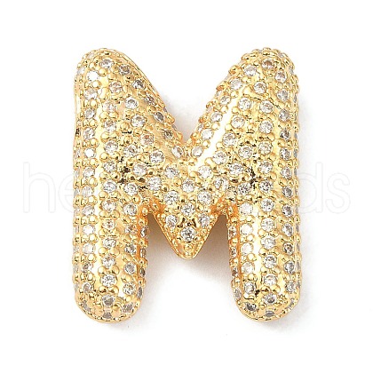 Rack Plating Brass Micro Pave Cubic Zirconia Pendants X-KK-Q790-01M-G-1