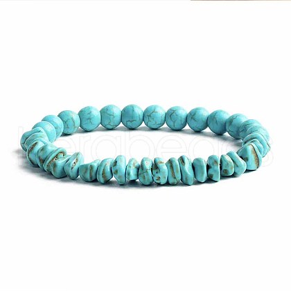 Turquoise Bracelet with Elastic Rope Bracelet DZ7554-27-1