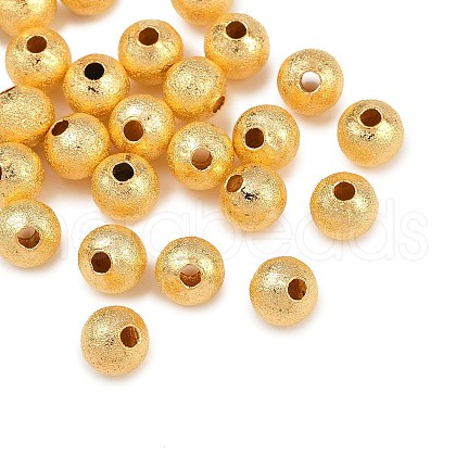 Textured Brass Beads KK-P309-01A-G-1
