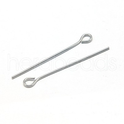 Tarnish Resistant 304 Stainless Steel Eye Pin STAS-E013-0.6x26mm-1