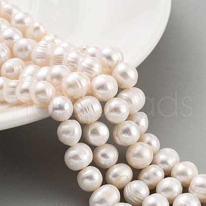 Natural Cultured Freshwater Pearl Beads Strands PEAR-C003-15D-1