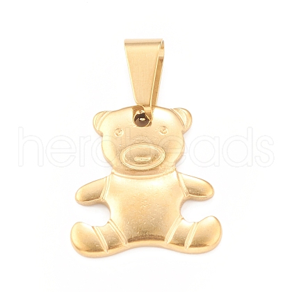 Ion Plating(IP) 304 Stainless Steel Pendants STAS-F288-05G-1