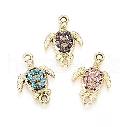 Alloy Rhinestone Connector Charms ALRI-T011-02-1