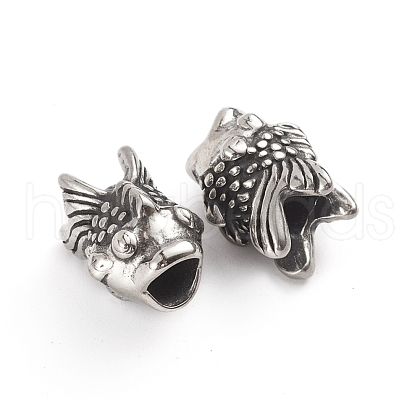 304 Stainless Steel European Beads OPDL-G009-21AS-1