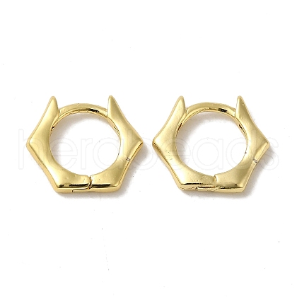 Brass Huggie Hoop Earrings for Women EJEW-C097-08G-02-1