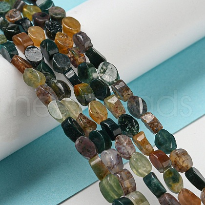 Natural Indian Agate Beads Strands G-M420-H04-03-1