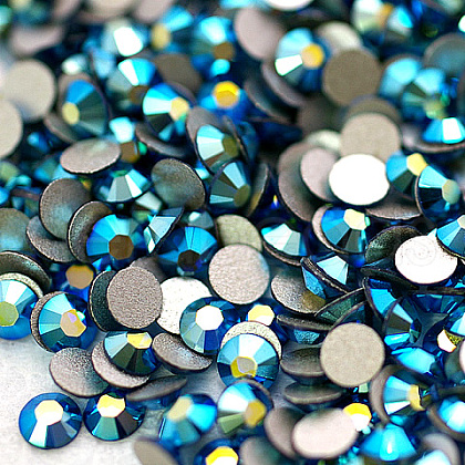 Glass Flat Back Rhinestone RGLA-C002-SS12-243AB-1