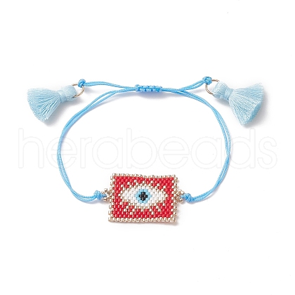 Handmade Japanese Seed Rectangle Braided Bead Bracelets BJEW-MZ00022-03-1