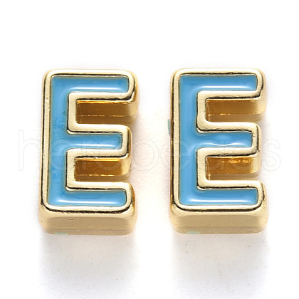 Rack Plating Alloy Enamel Beads ENAM-S122-033E-NR-1