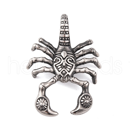304 Stainless Steel Big Pendants STAS-K283-11AS-1