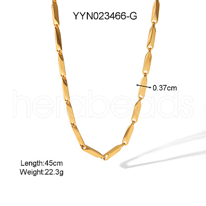 Stainless Steel Link Chain Necklaces for Unisex ED1203-2-1