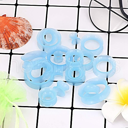 10 Pairs Silicone Ear Gauges WGCF9F6-26-1