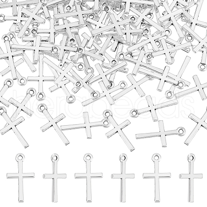 Unicraftale 100PCS Cross Tibetan Style Alloy Pendants TIBEP-UN0001-10-1