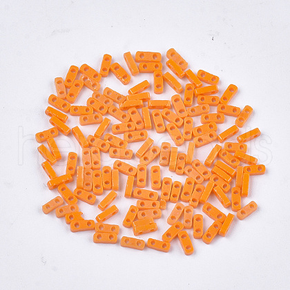 2-Hole Opaque Glass Seed Beads SEED-S023-21A-01-1