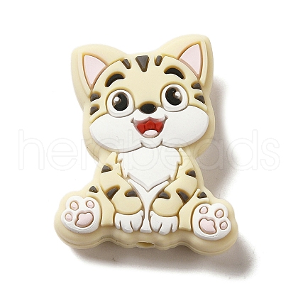 Cat Silicone Focal Beads SIL-B069-01B-1
