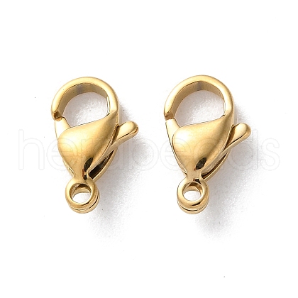 304 Stainless Steel Lobster Claw Clasps STAS-V007-01C-G-1