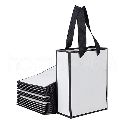 Folding Paper Gift Bags with Handle ABAG-WH0045-21A-1