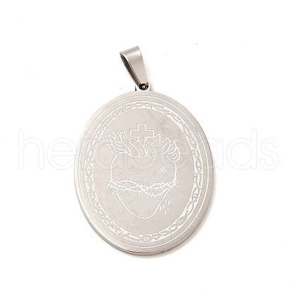 Non-Tarnish 304 Stainless Steel Pendants STAS-B037-01P-1
