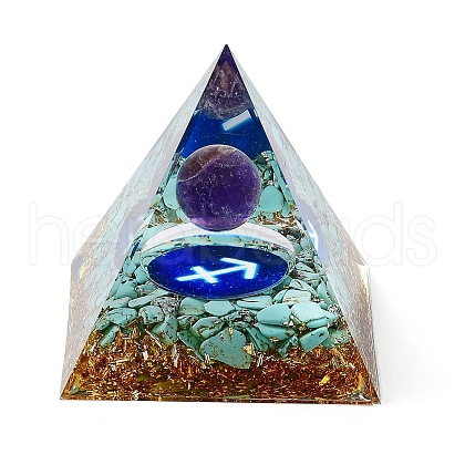 Orgonite Pyramid Resin Energy Generators DJEW-D013-05B-1