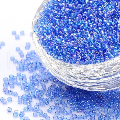 8/0 Grade A Round Glass Seed Beads SEED-Q010-3mm-F543-1