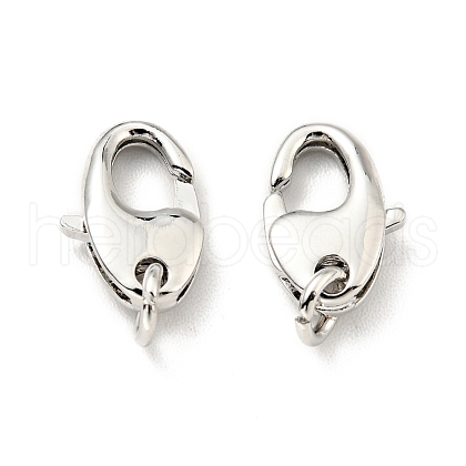 Rack Plating Brass Lobster Claw Clasps KK-G416-24P-1