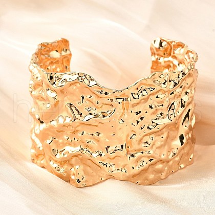 304 Stainless Steel Open Bangles BJEW-D308-02G-A-1
