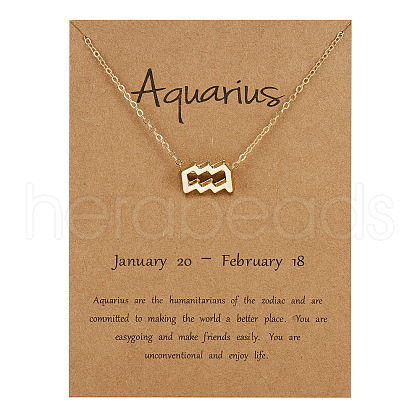 Alloy Constellation Pendant Necklaces WG6F1B2-01-1