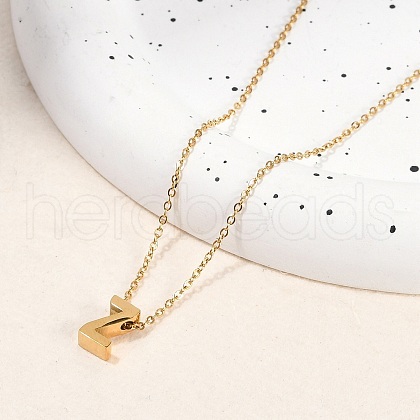 Ion Plating(IP) 304 Stainless Steel Pendant Necklaces NJEW-R050-01G-26-1