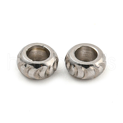 Non-Tarnish 304 Stainless Steel Beads STAS-P355-02P-1