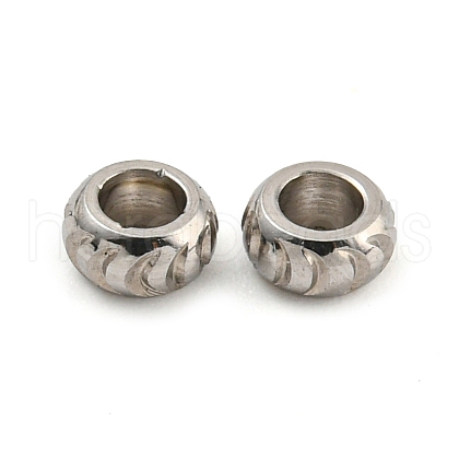 304 Stainless Steel Beads STAS-P355-02P-1