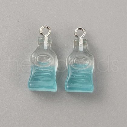 Gradient Color Transparent Resin Pendants CRES-TAC0007-01C-1