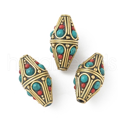 Brass Beads KK-H075-05AG-1