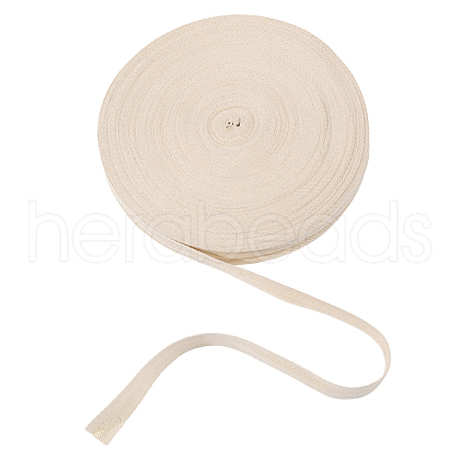 50 Yards Cotton Herringbone Ribbon OCOR-WH0036-31-1