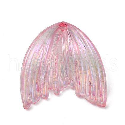 Grandient Color Opaque Resin Pendants RESI-WH0026-74L-1
