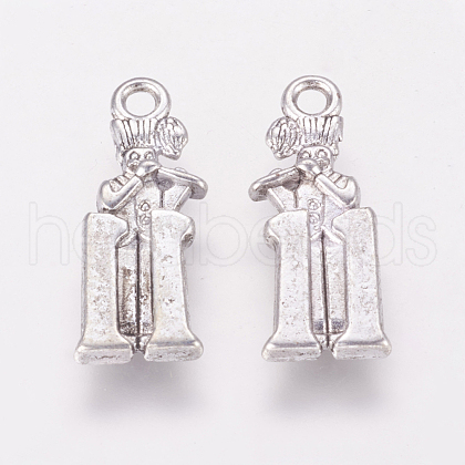 Tibetan Style Alloy Pendants TIBEP-GC150-AS-NR-1