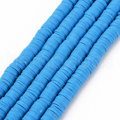 Handmade Polymer Clay Bead Strands X-CLAY-T002-6mm-30-1