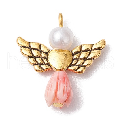 Angel Resin & Acrylic Pendants PALLOY-JF02565-11S-1