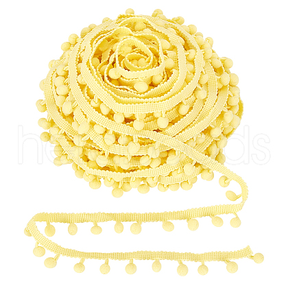 Nylon Pom Pom Ball Tassel Lace Ribbon DIY-WH0580-31A-1