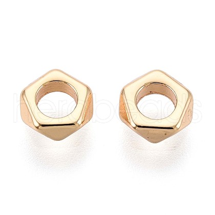 Brass Spacer Beads KK-T075-58G-1