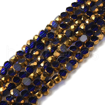 Electroplate Glass Beads Strands EGLA-P061-01B-01-1