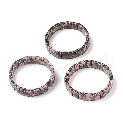 Natural  Rhodonitee Stretch Bracelets BJEW-F406-B08-1