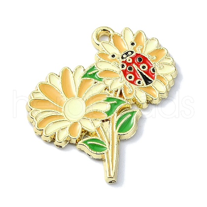 Alloy Enamel Pendants FIND-Q102-07E-1