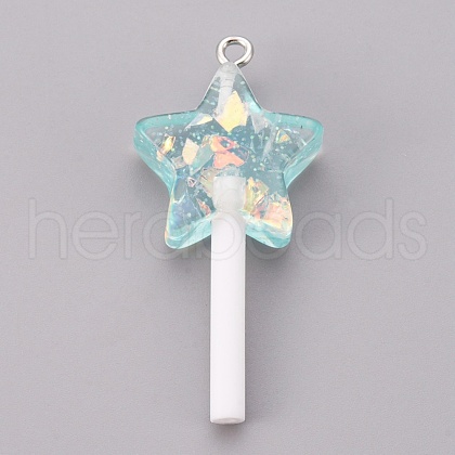 Resin Pendants RESI-K008-B04-1