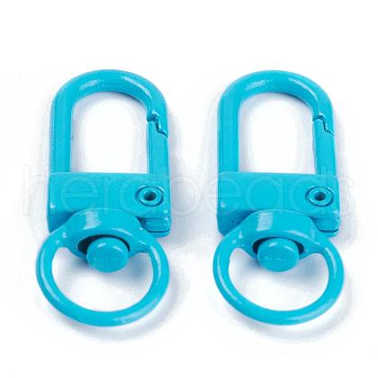 Zinc Alloy Baking Paint Swivel Snap Hooks Clasps PALLOY-H194-A10-1