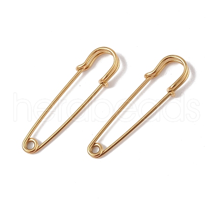 Ion Plating(IP) 304 Stainless Steel Safety Pins Brooch Findings STAS-I673-05G-1