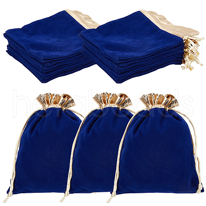 Beebeecraft Velvet Jewelry Pouches Bags TP-BBC0001-09C-04-1