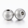 Tarnish Resistant 202 Stainless Steel Textured Beads STAS-K154-F-72P-2