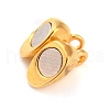 Alloy Magnetic Clasps with Loops PALLOY-P223-B01-G-3
